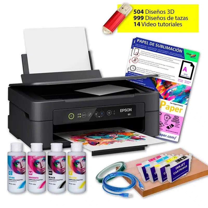 Impresora de sublimación A4 Epson XP-2200 de cartuchos y kit